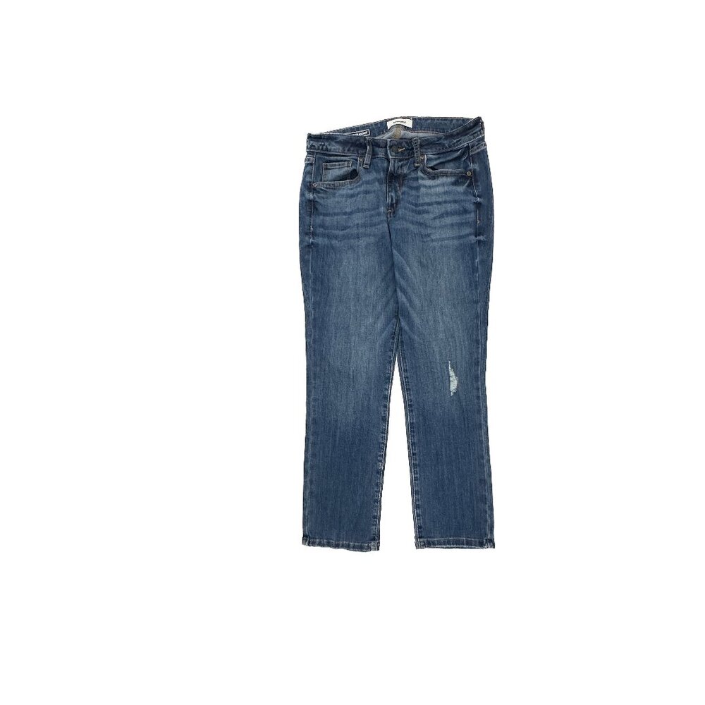 Sonoma Straight Distressed Women's size 6P Dark Wash Blue Denim jeans